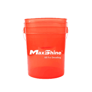 MaxShine seau transparent Rouge