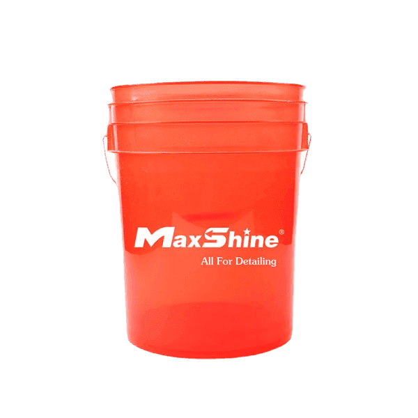 MaxShine seau transparent Rouge